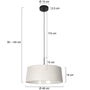 steinhauer-hanglamp-sparkledlight-zwart-textiel-e27-4637zw-7