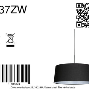 steinhauer-hanglamp-sparkledlight-zwart-textiel-e27-4637zw-8a