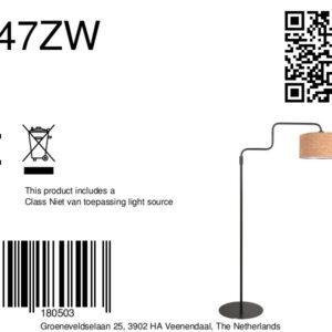 steinhauer-vloerlamp-bloeba-naturelzwart-metaaltextiel-ø40cm-e27-4347zw-8a