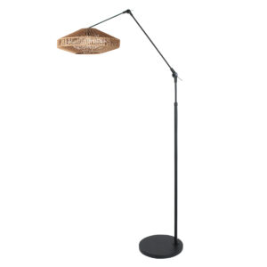 steinhauer-vloerlamp-prestigechic-naturelzwart-katoenmetaal-booglamp-e27-4573zw-1