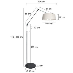steinhauer-vloerlamp-prestigechic-zwart-metaaltextiel-booglamp-e27-4695zw-7