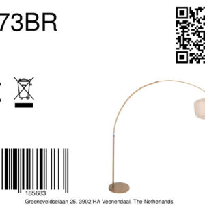 steinhauer-vloerlamp-sparkledlight-bronscrème-metaaltextiel-booglamp-e27-4673br-8a