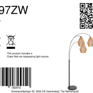 steinhauer-vloerlamp-sparkledlight-naturelzwart-katoenmetaal-booglamp-e27-4497zw-8a