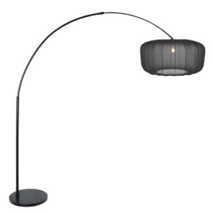 steinhauer-vloerlamp-sparkledlight-zwart-metaaltextiel-booglamp-e27-4565zw-1