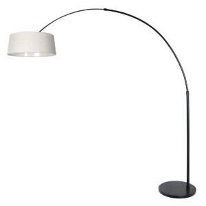 steinhauer-vloerlamp-sparkledlight-zwart-metaaltextiel-booglamp-e27-4688zw-1