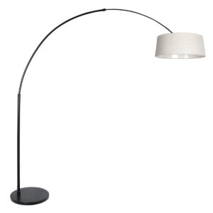 steinhauer-vloerlamp-sparkledlight-zwart-metaaltextiel-booglamp-e27-4688zw-1