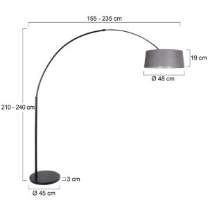 steinhauer-vloerlamp-sparkledlight-zwart-metaaltextiel-booglamp-e27-4689zw-7
