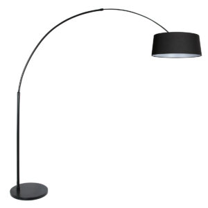 steinhauer-vloerlamp-sparkledlight-zwart-metaaltextiel-booglamp-e27-4690zw-1