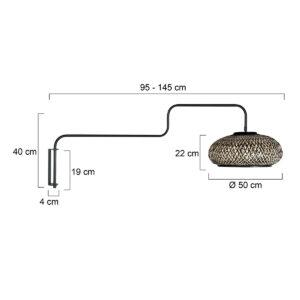 steinhauer-wandlamp-bloeba-naturelzwart-bamboemetaal-leeslamp-e27-4505zw-7