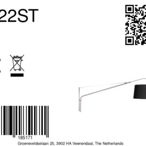 steinhauer-wandlamp-elegantclassy-staal-metaaltextiel-leeslamp-e27-4622st-8a