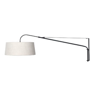 steinhauer-wandlamp-elegantclassy-zwart-metaaltextiel-leeslamp-e27-4623zw-1