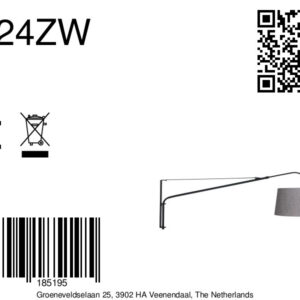 steinhauer-wandlamp-elegantclassy-zwart-metaaltextiel-leeslamp-e27-4624zw-8a