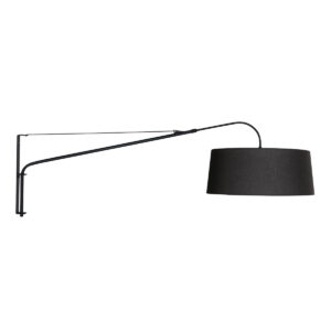 steinhauer-wandlamp-elegantclassy-zwart-metaaltextiel-leeslamp-e27-4625zw-1