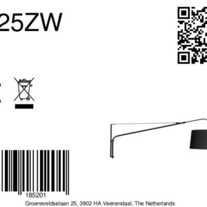 steinhauer-wandlamp-elegantclassy-zwart-metaaltextiel-leeslamp-e27-4625zw-8a