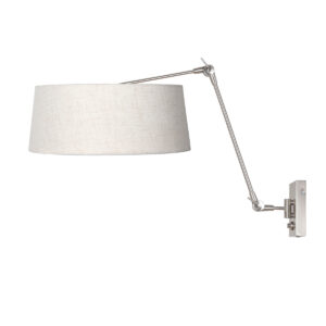 steinhauer-wandlamp-prestigechic-staal-metaaltextiel-leeslamp-e27-4699st-1