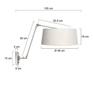 steinhauer-wandlamp-prestigechic-staal-metaaltextiel-leeslamp-e27-4699st-7