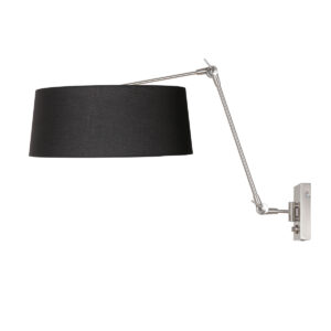 steinhauer-wandlamp-prestigechic-staal-metaaltextiel-leeslamp-e27-4701st-1