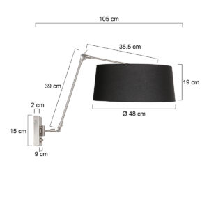 steinhauer-wandlamp-prestigechic-staal-metaaltextiel-leeslamp-e27-4701st-7