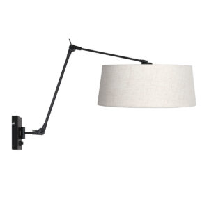 steinhauer-wandlamp-prestigechic-zwart-metaaltextiel-leeslamp-e27-4702zw-1