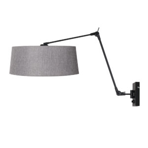 steinhauer-wandlamp-prestigechic-zwart-metaaltextiel-leeslamp-e27-4703zw-1