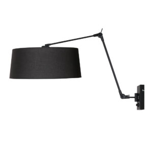 steinhauer-wandlamp-prestigechic-zwart-metaaltextiel-leeslamp-e27-4704zw-1