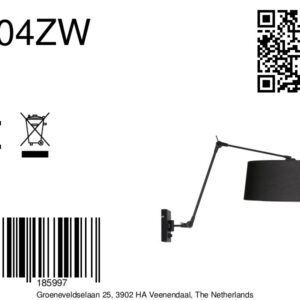 steinhauer-wandlamp-prestigechic-zwart-metaaltextiel-leeslamp-e27-4704zw-8a