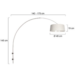 steinhauer-wandlamp-sparkledlight-staal-metaaltextiel-booglamp-e27-4613st-7