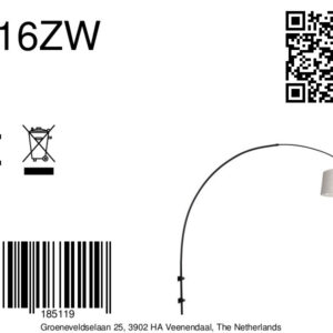 steinhauer-wandlamp-sparkledlight-zwart-metaaltextiel-booglamp-e27-4616zw-8a