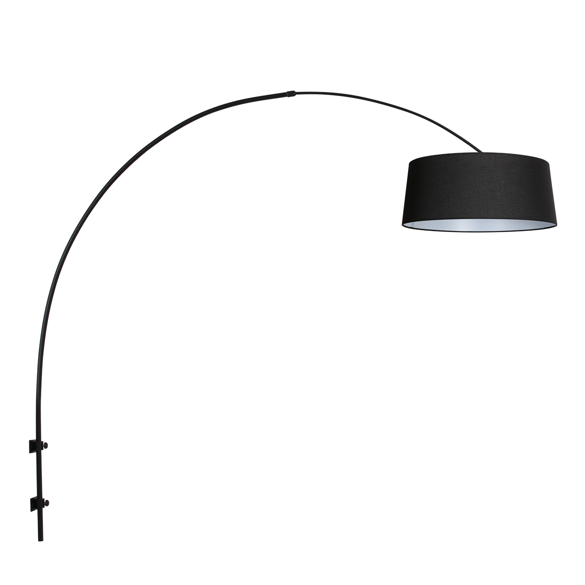 steinhauer-wandlamp-sparkledlight-zwart-metaaltextiel-booglamp-e27-4618zw-1