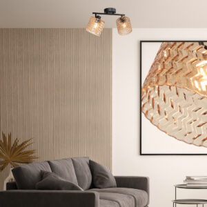 zwarteplafondlampmettweeamberkleurigelichtpuntenmexliteocre-2