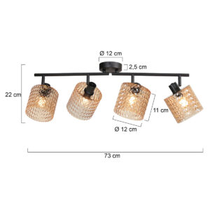 zwarteplafondlampmetvieramberkleurigelichtpuntenmexliteocre-7