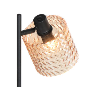 zwartetafellampmetamberkleurigeglazenkapmexliteocre-4