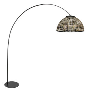 annelighting-vloerlamp-curve-naturelzwart-bamboemetaal-booglamp-e27-4517zw-1