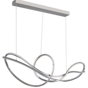 Alternative view of Dimbare hanglamp in strikontwerp chroom Iduna