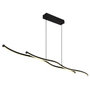 Elegante hanglamp matzwart modern design Boyd