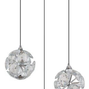 Alternative view of Elegante hanglamp met kristallen accenten Virina
