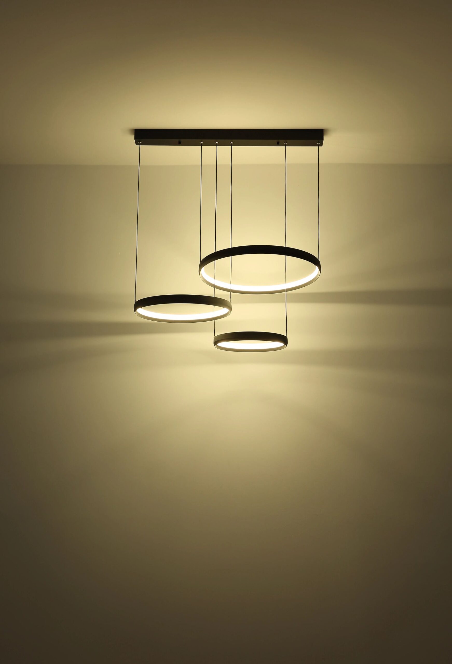 Matzwarte hanglamp met dimfunctie en ringen Briggs - Image 16