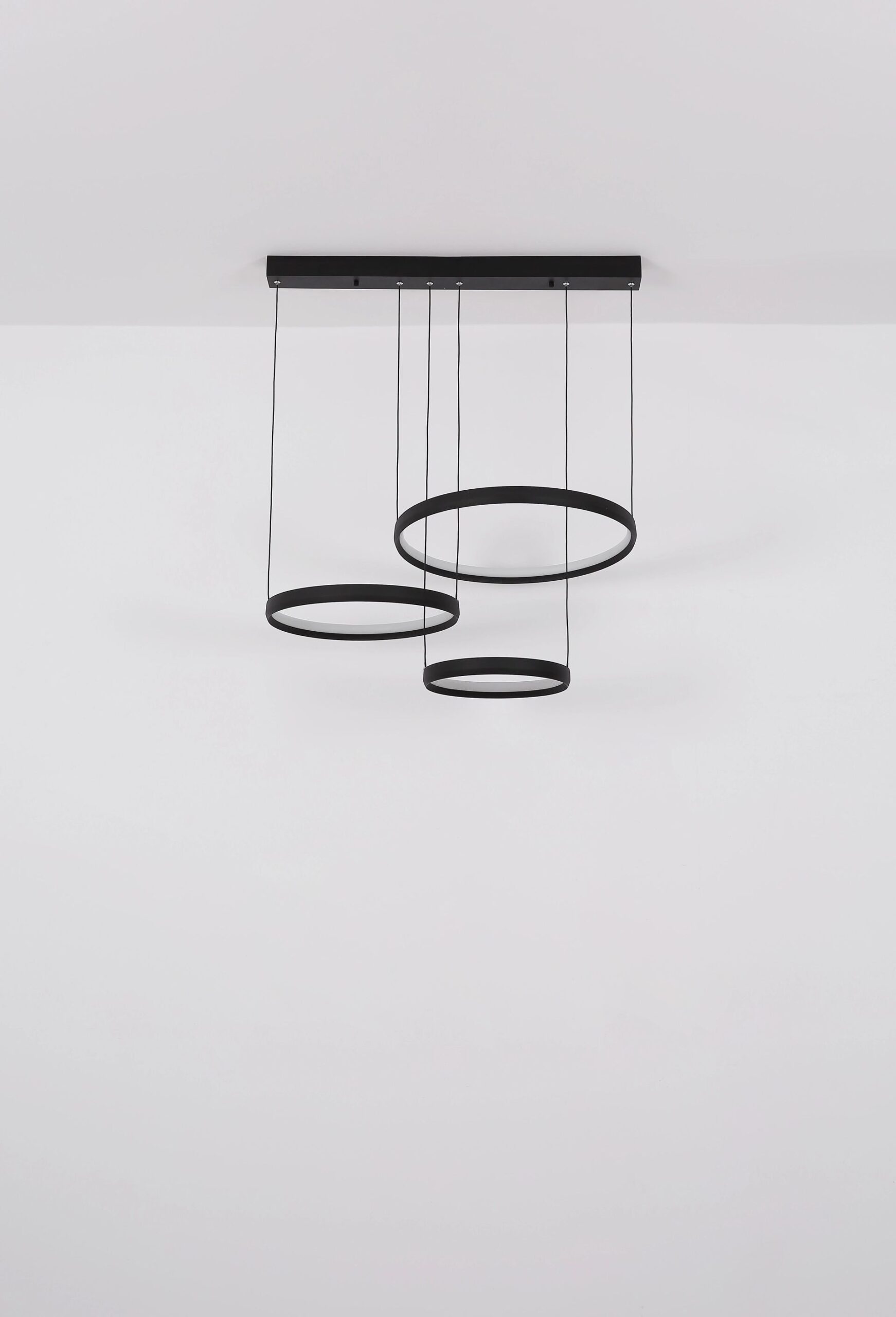 Matzwarte hanglamp met dimfunctie en ringen Briggs - Image 18