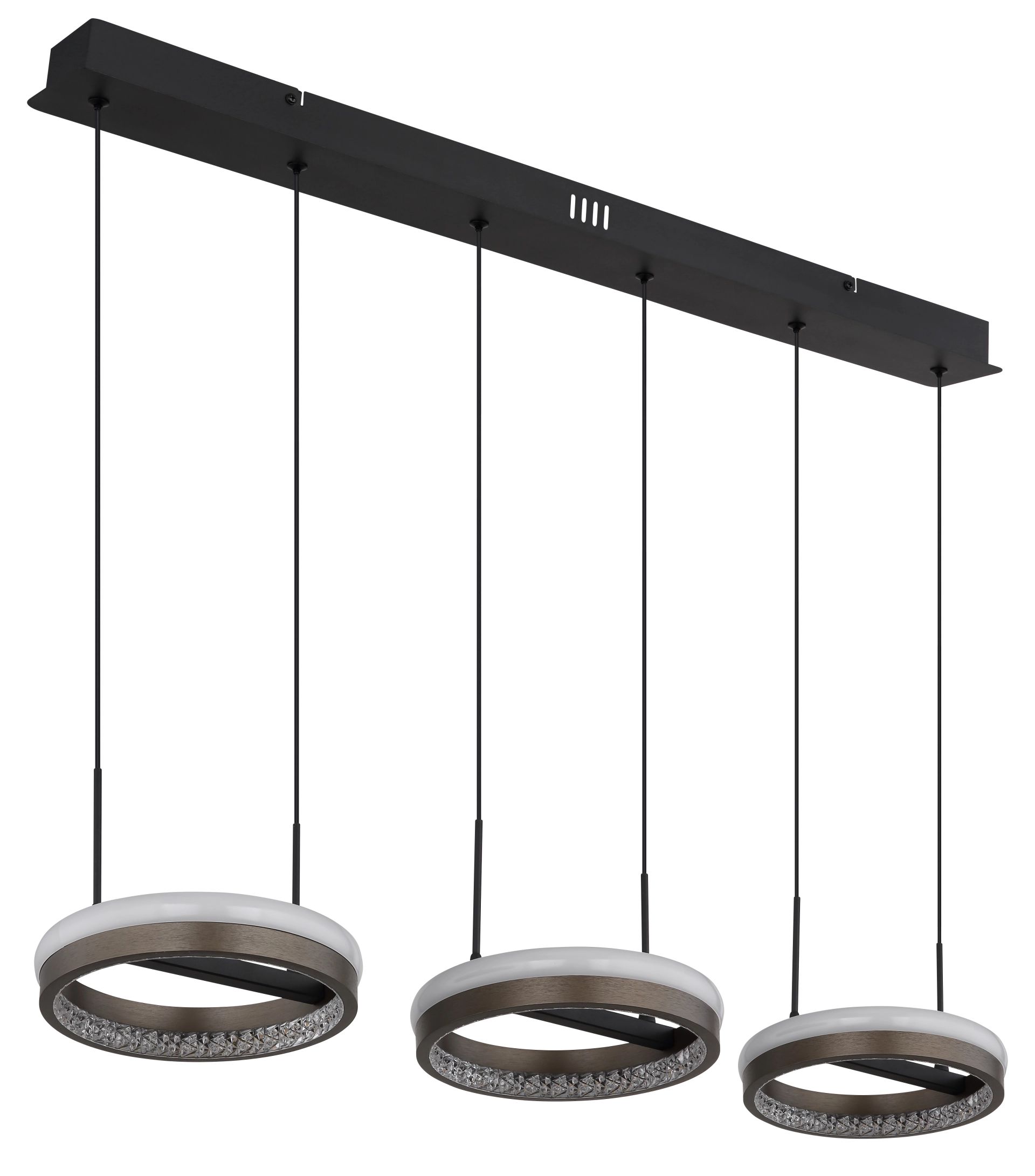 Moderne pendant lamp dimbaar mat zwart Della - Image 11