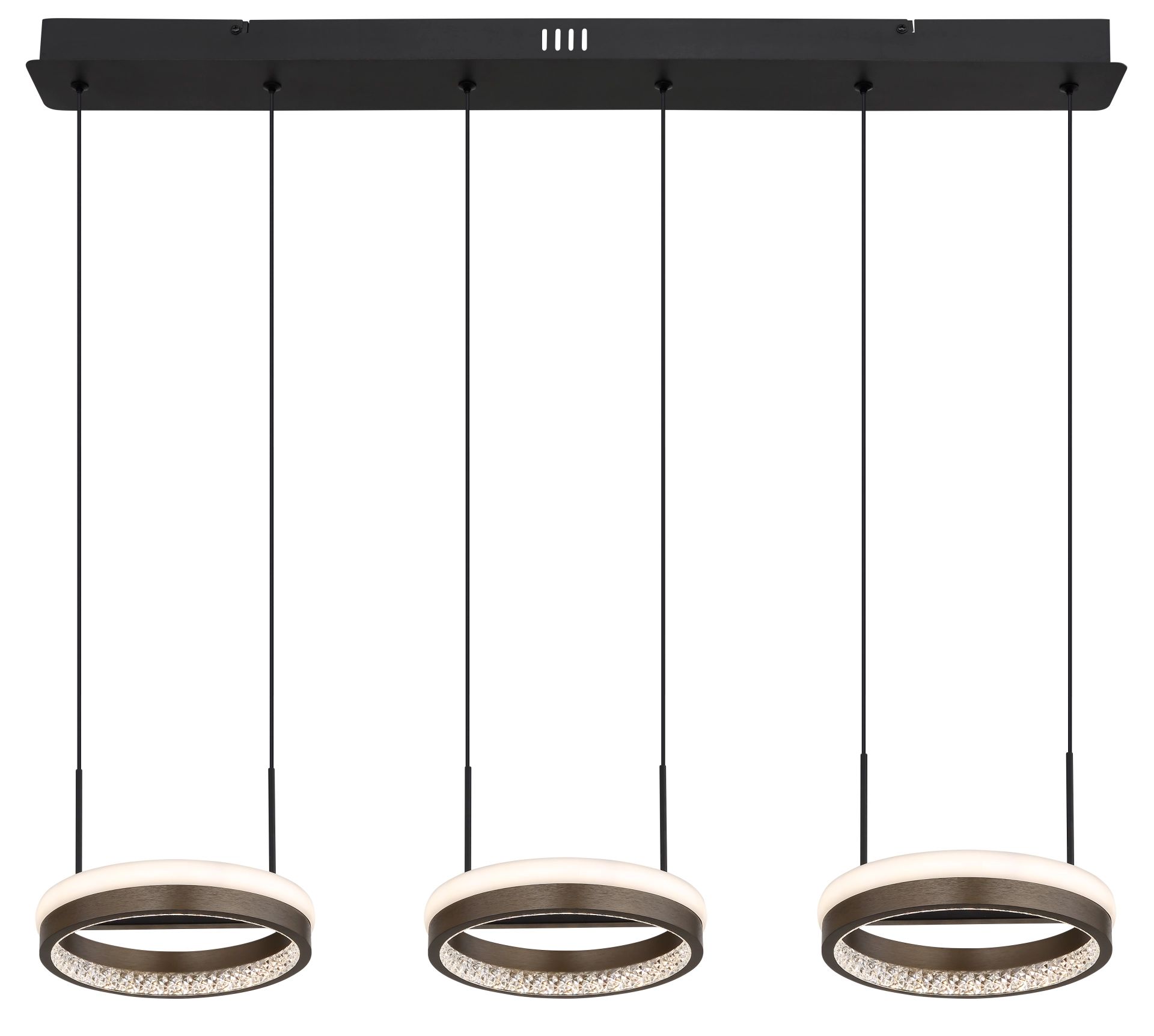 Moderne pendant lamp dimbaar mat zwart Della - Image 12