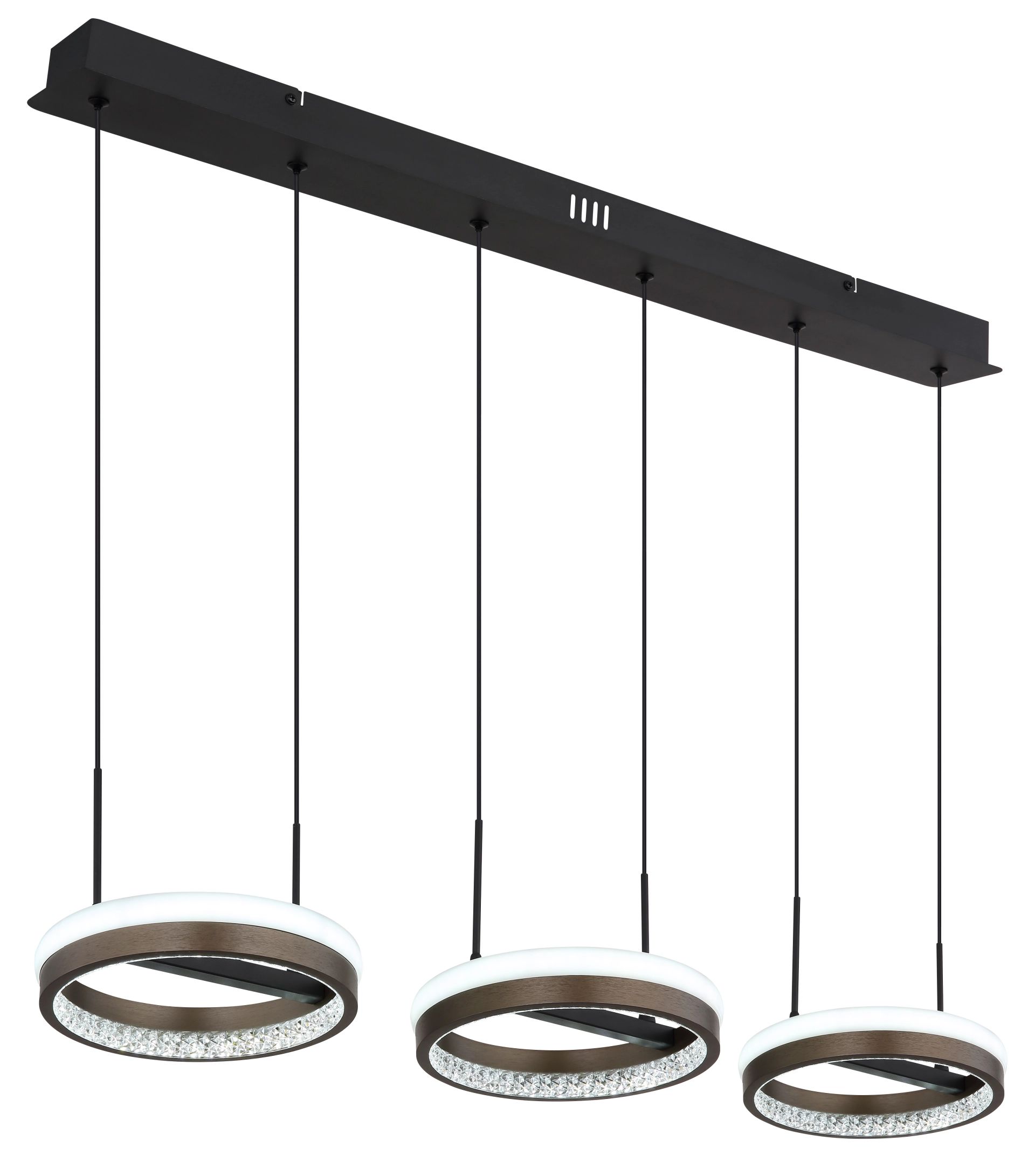 Moderne pendant lamp dimbaar mat zwart Della - Image 15