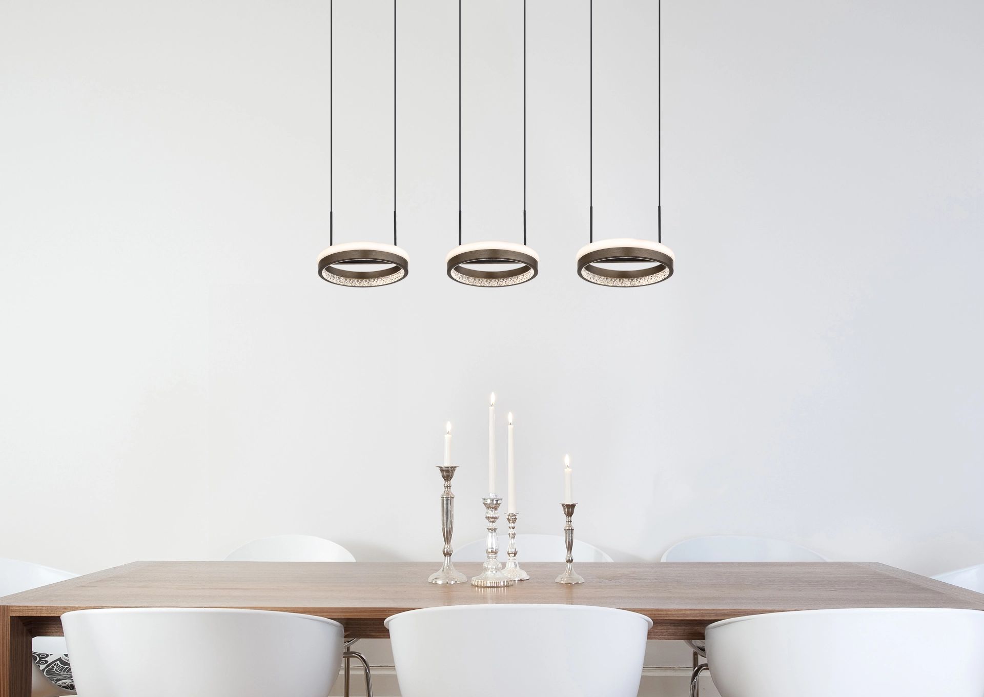 Moderne pendant lamp dimbaar mat zwart Della - Image 16