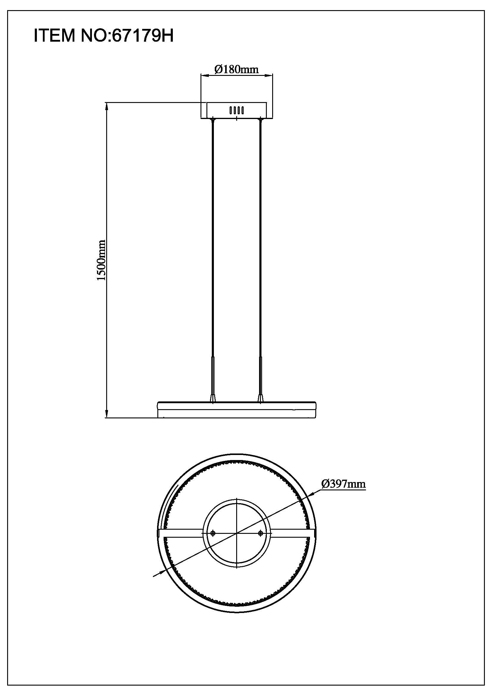 Moderne ronde hanglamp met elegant design Della - Image 21