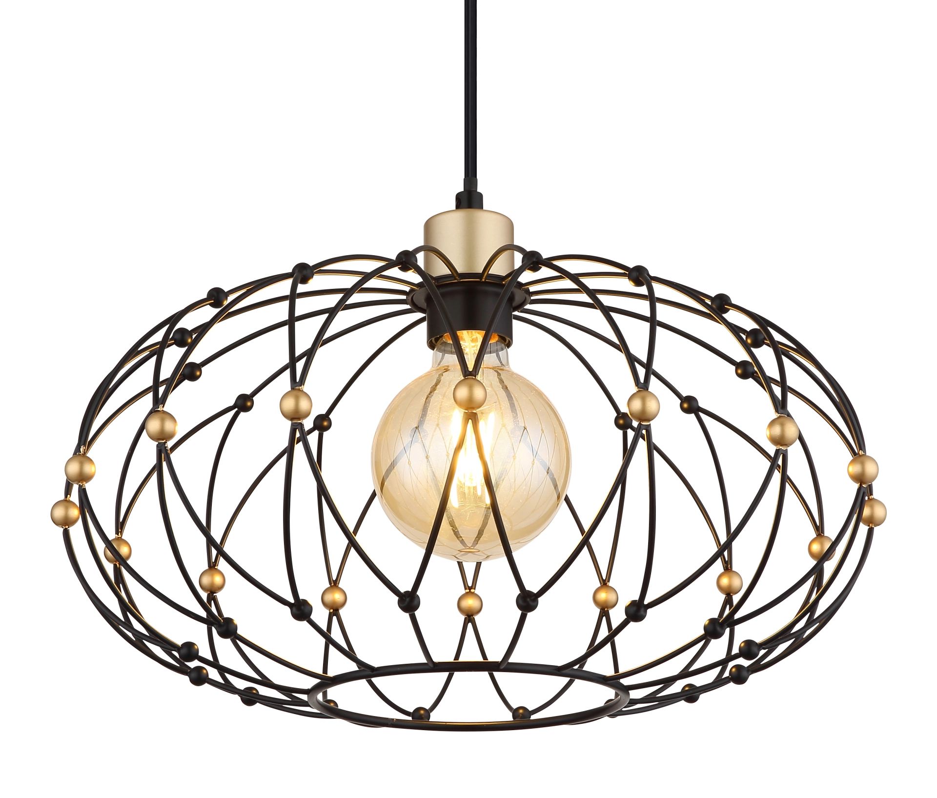Vintage industriële hanglamp met gouden accenten Greys - Image 11