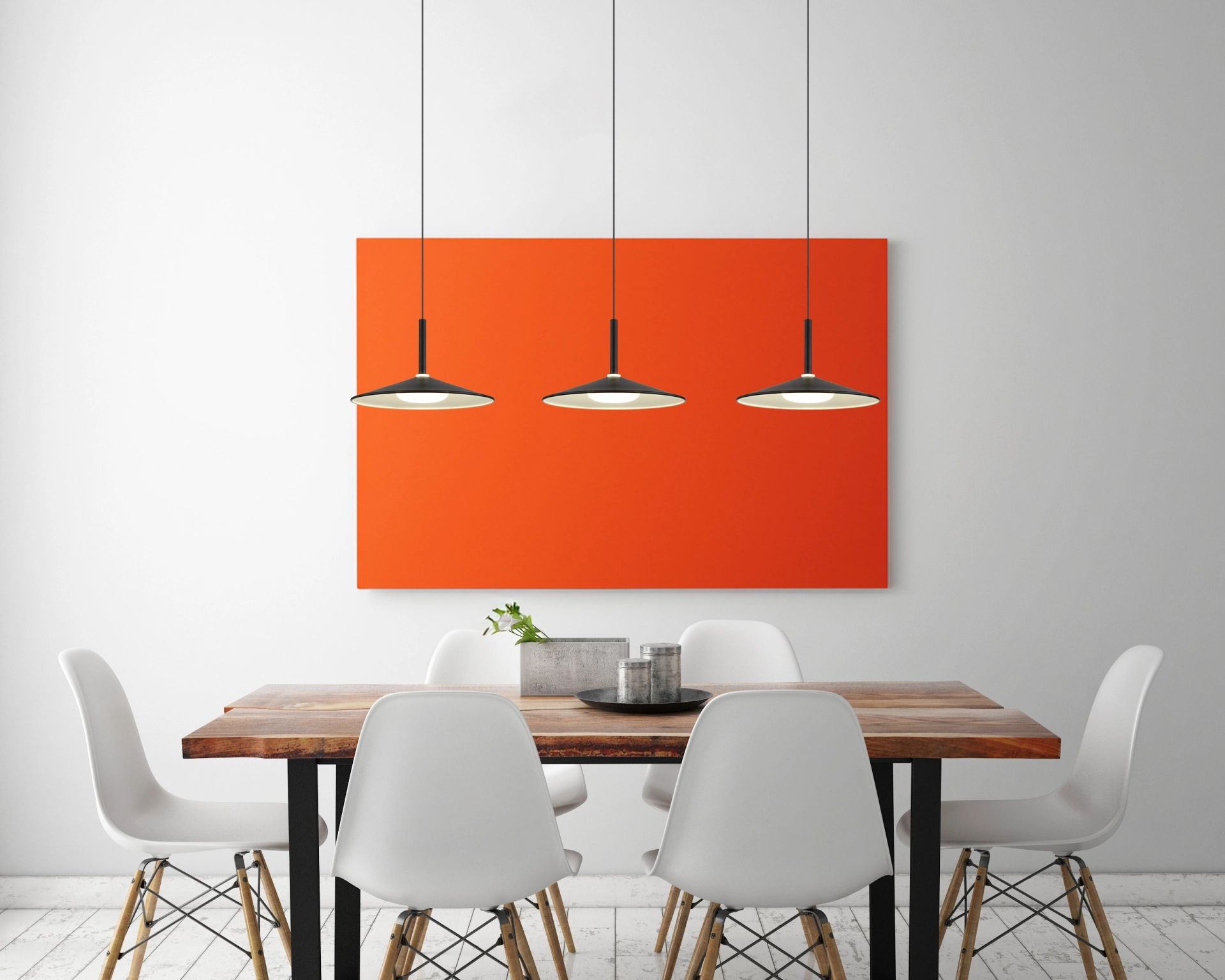 Moderne matzwarte hanglamp met ronde kappen Lampone - Image 12