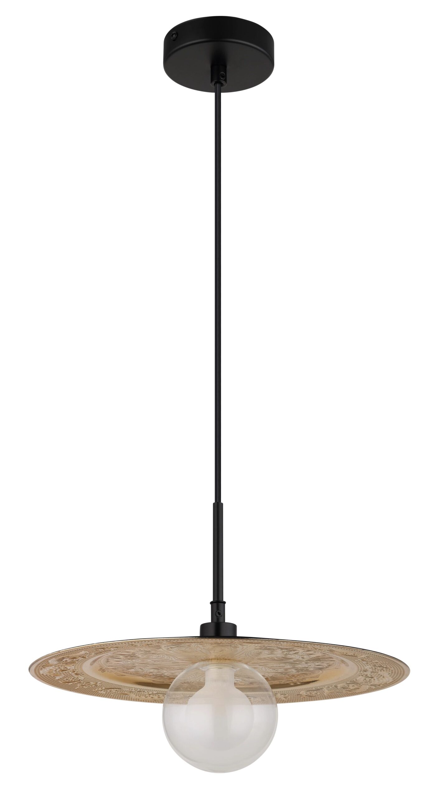 Moderne ronde hanglamp met gouden accenten Riga - Image 10