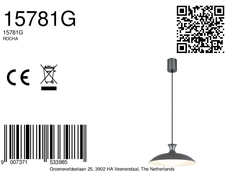 Moderne hanglamp met aanpasbare lichtkleur Rocha - Image 20