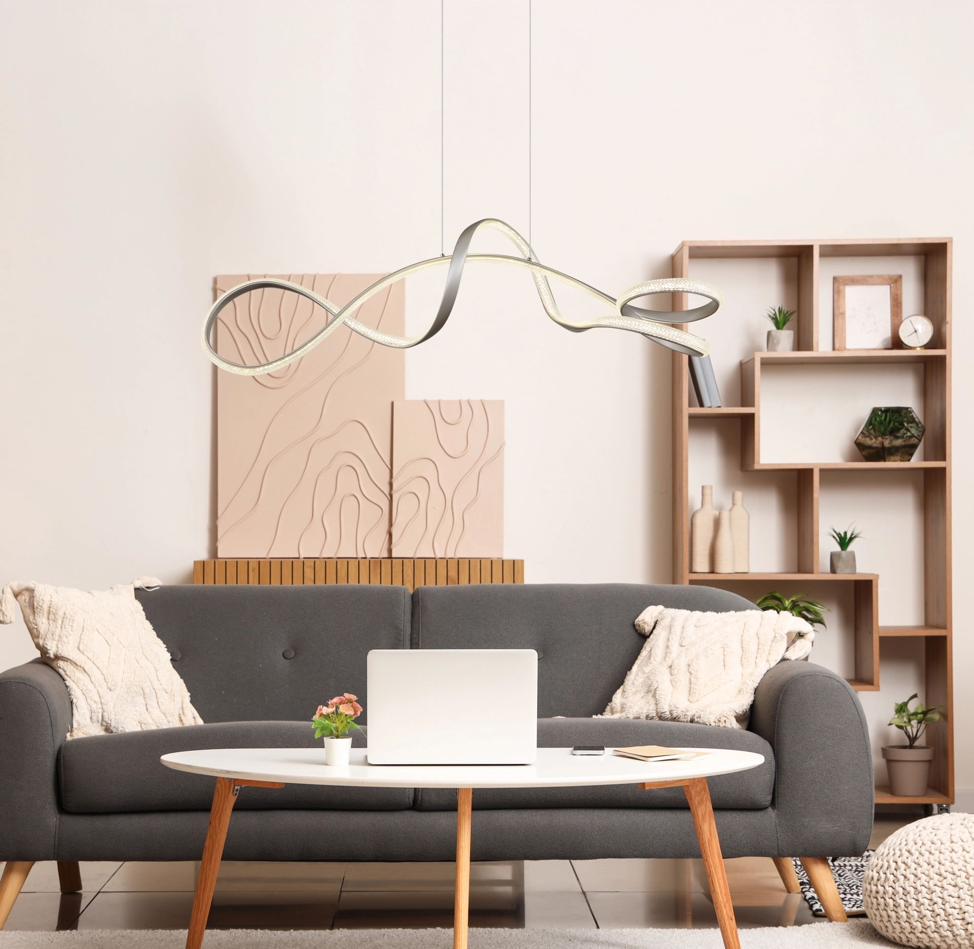 Moderne hanglamp met gebogen ontwerp Swirl - Image 15