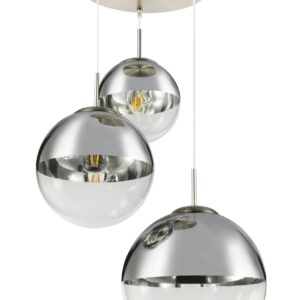 Alternative view of Moderne hanglamp met elegante glazen bollen Varus
