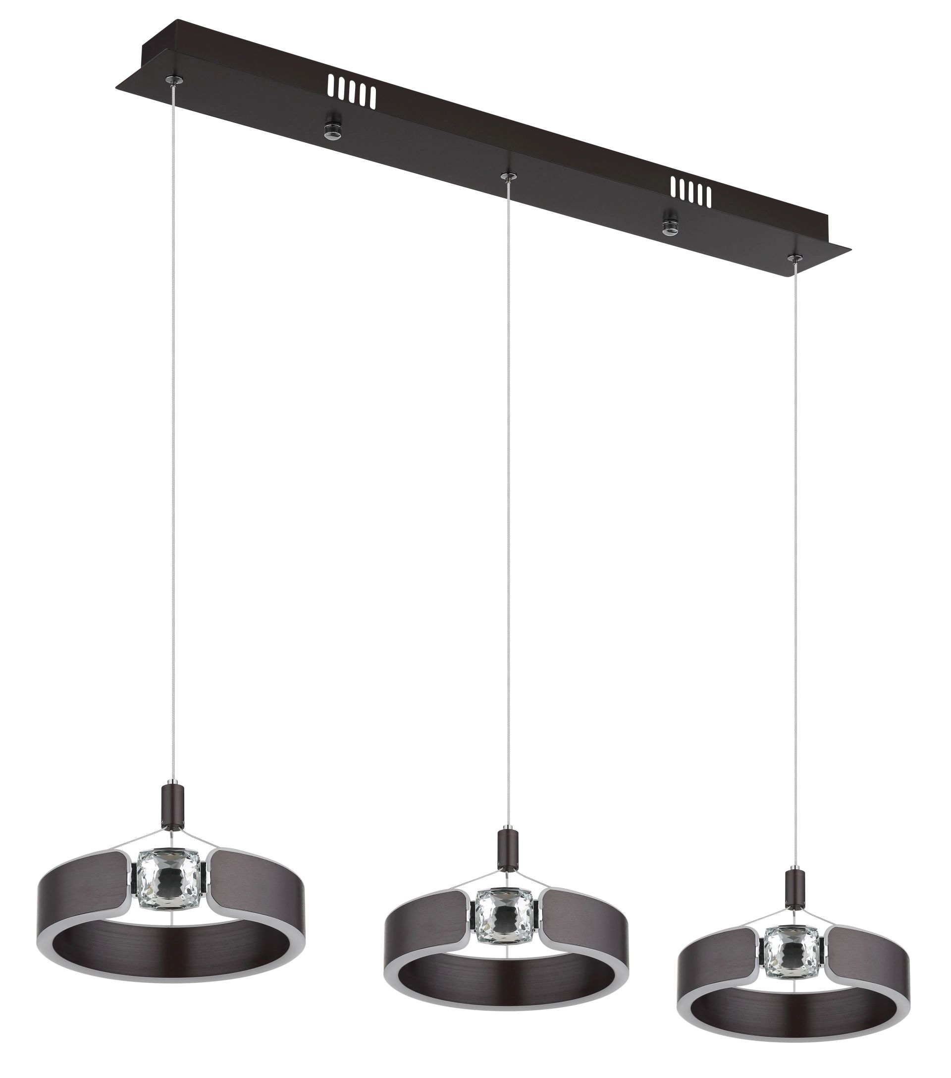 Moderne hanglamp met elegante ringen en kristallen Hendricks - Image 2